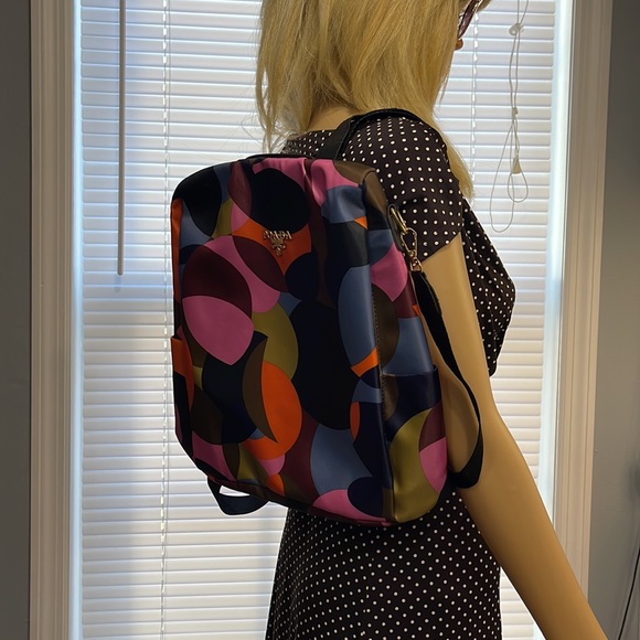 Poaba Multicolored Backpack/Shoulder Bag - Picture 4 of 8